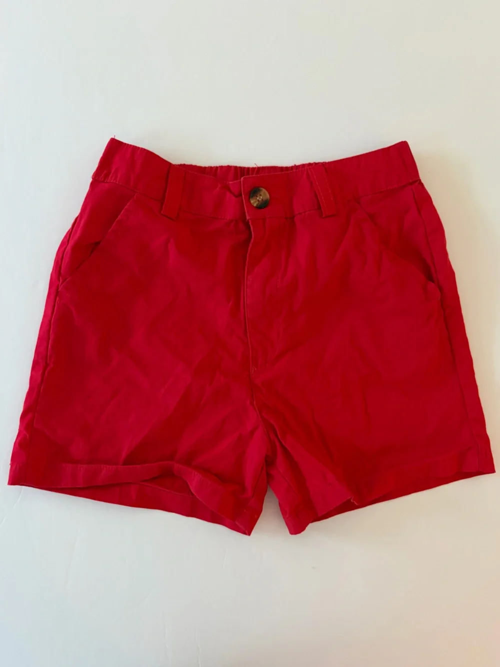 Classic Whimsy Boys Red Shorts Size 5Y 100% Cotton Back To School